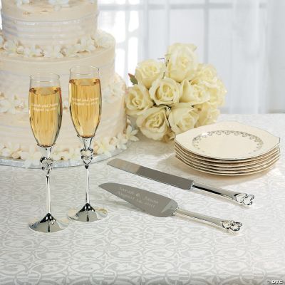 Twisted Stacked Hearts Wedding Set