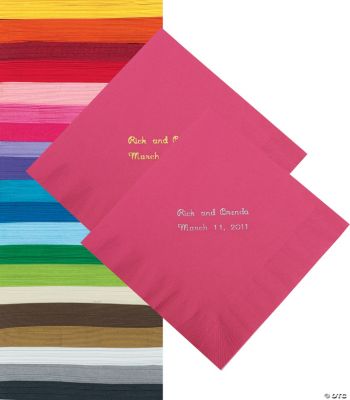 Personalized Beverage Napkins