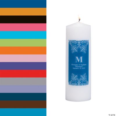 Monogrammed Pillar Candles