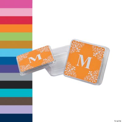 Monogrammed Square Containers