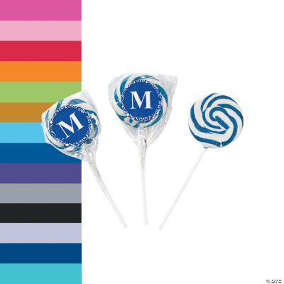 Monogrammed Swirl Pops