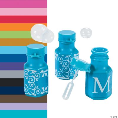 Monogrammed Bubble Bottles