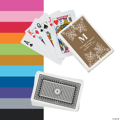Monogrammed Playing Cards
