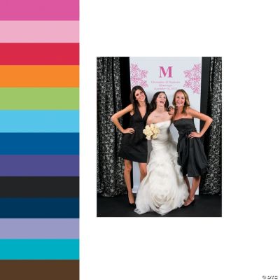 Monogrammed Photo Backdrop Banners