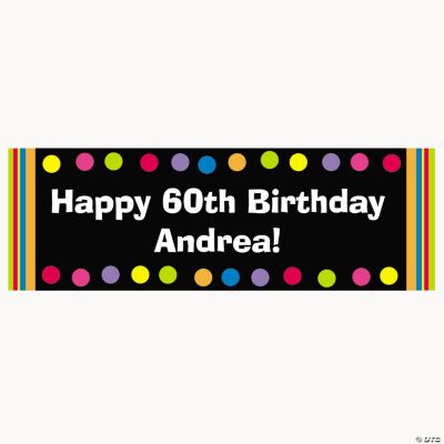 Personalized Primary Milestone Birthday Banner
