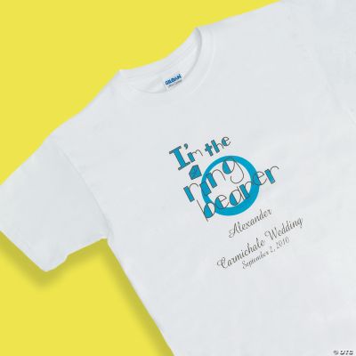 Personalized Ring Bearer White T-Shirt