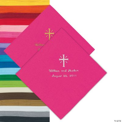 Personalized Cross Napkins