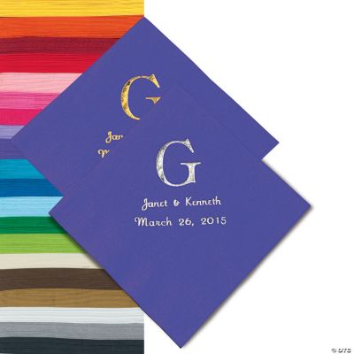 Personalized Monogram Napkins