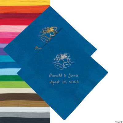 Personalized Wedding Bells Napkins