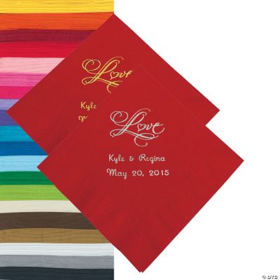 Personalized “Love” Napkins