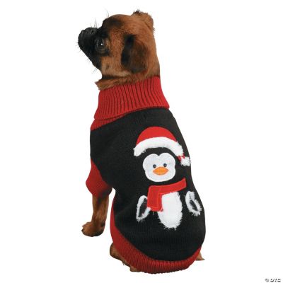 PET EDGE HOLIDAY PENGUIN SWEATER