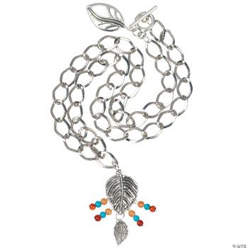 Chain with Leaf Charm Necklace Project