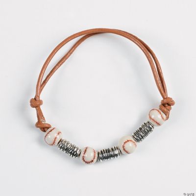 Adjustable Leather Baseball Bracelet Project