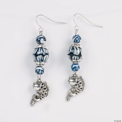 Koi Fish and Ceramic Bead Earrings Project