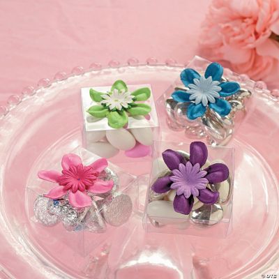 Clear Box Favor with Flower