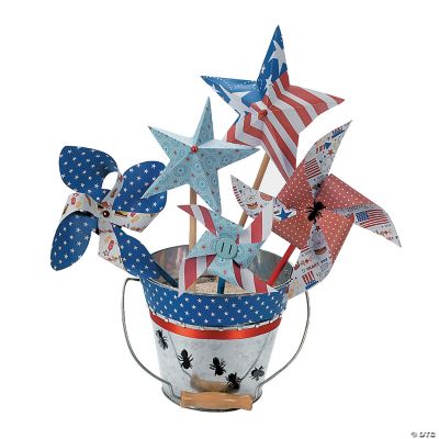 Patriotic Pinwheel Pail