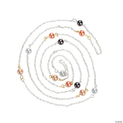 Multi-strand Silver Multicolor Round Necklace