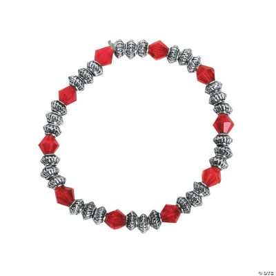 Garnet Red Spacer Bracelet