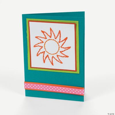 Punch and Stitch Sunchine Card