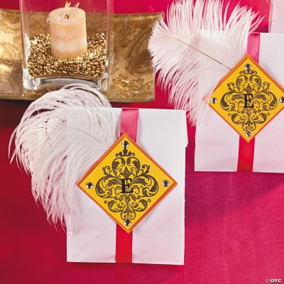 Ostrich Feather Treat Bags