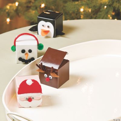 Christmas Faces Favor Boxes