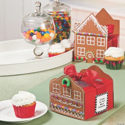 Gingerbread Cupcake Boxes