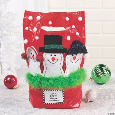 Holiday Plastic Bags with Handles