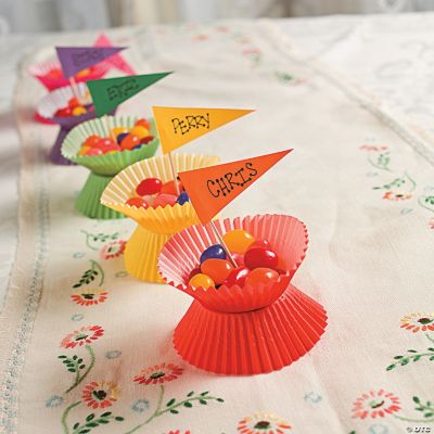 Candy Name Tag Baking Cup Holders