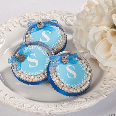 Round Monogram Containers