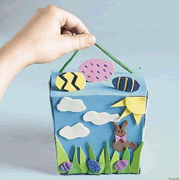 Outdoor Easter Scene Take-Out Box