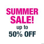 Summer Sale Up to 50% off!