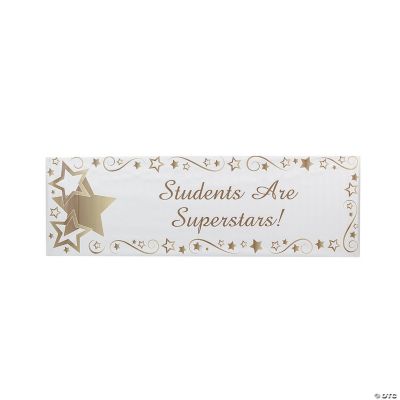 Personalized Gold Star Banner - Small