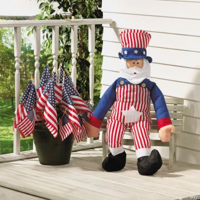 Festive Uncle Sam with Flags