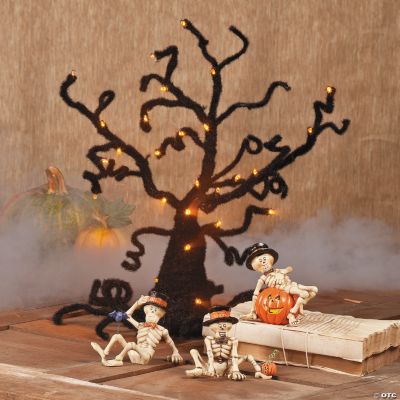 Ghost Tree with Scarecrows
