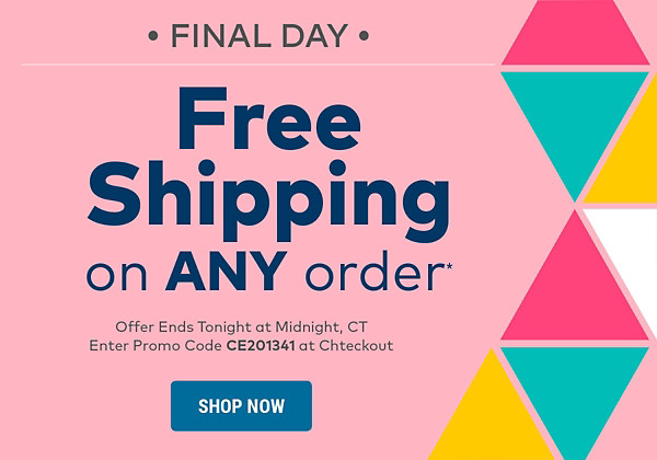 Free Shipping on Any Order