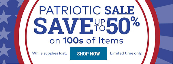 Patriotic Sale - Save up to 50%