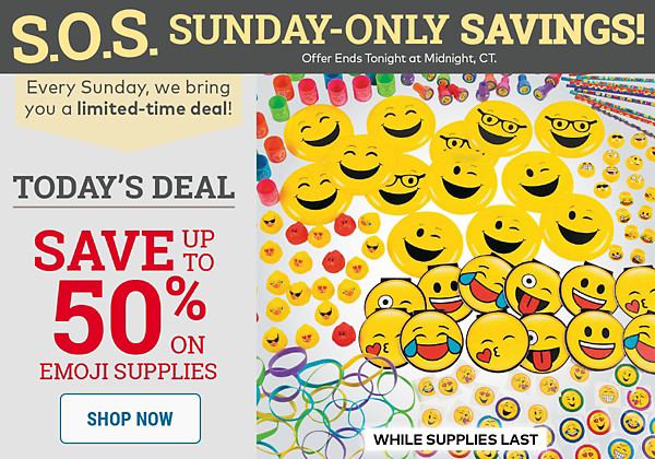 SOS Emoji Supplies - Save up to 50%