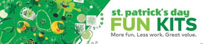 St. Patrick's Day Fun Kits. More Fun. Less Work. Great Value.