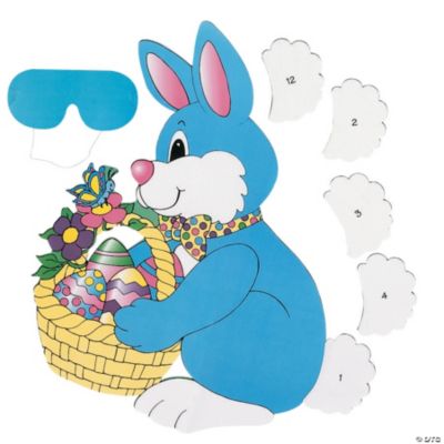 Pin The Tail On The Bunny Easter Party Game Oriental Trading
