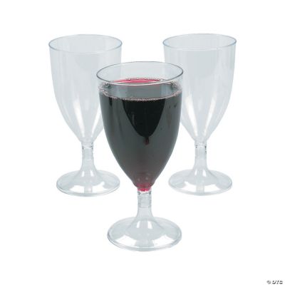 plastic wine goblets
