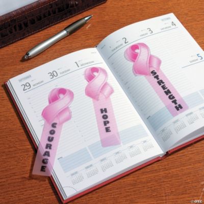 Breast Cancer Awareness Bookmarks Stationery 48 Pieces 887600396029