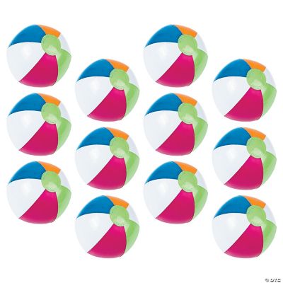 Inflatable 10" Bright Spring Medium Beach Balls Oriental Trading