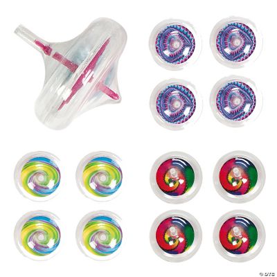 GlowintheDark TieDyed Spin Tops Oriental Trading