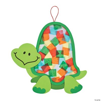 Tissue Paper and Paper Plate Turtle Craft