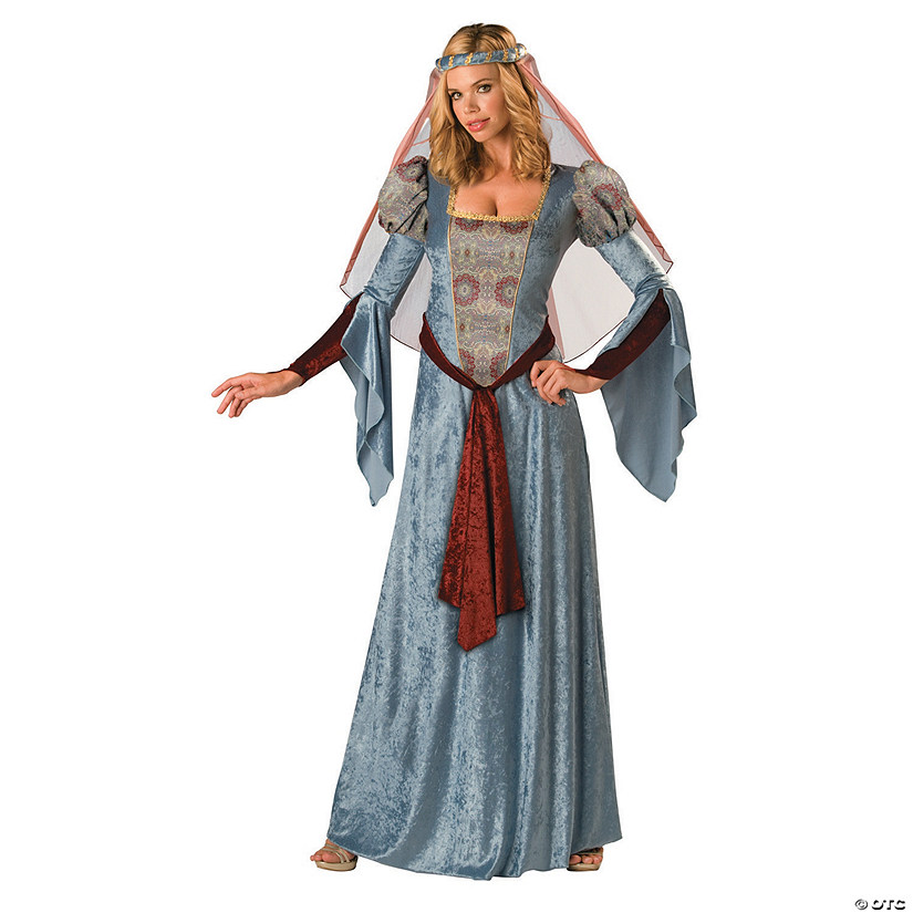 Ladies Maid Marion Costume Adults Robin Hood Fancy Dress Medieval Tudor Queen 