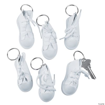 AUEAR, 12 Pack Mini Canvas Sneaker Shoe Keychain Sport Tennis Shoe Key  Chains for Bag 6 Colors at  Women's Clothing store