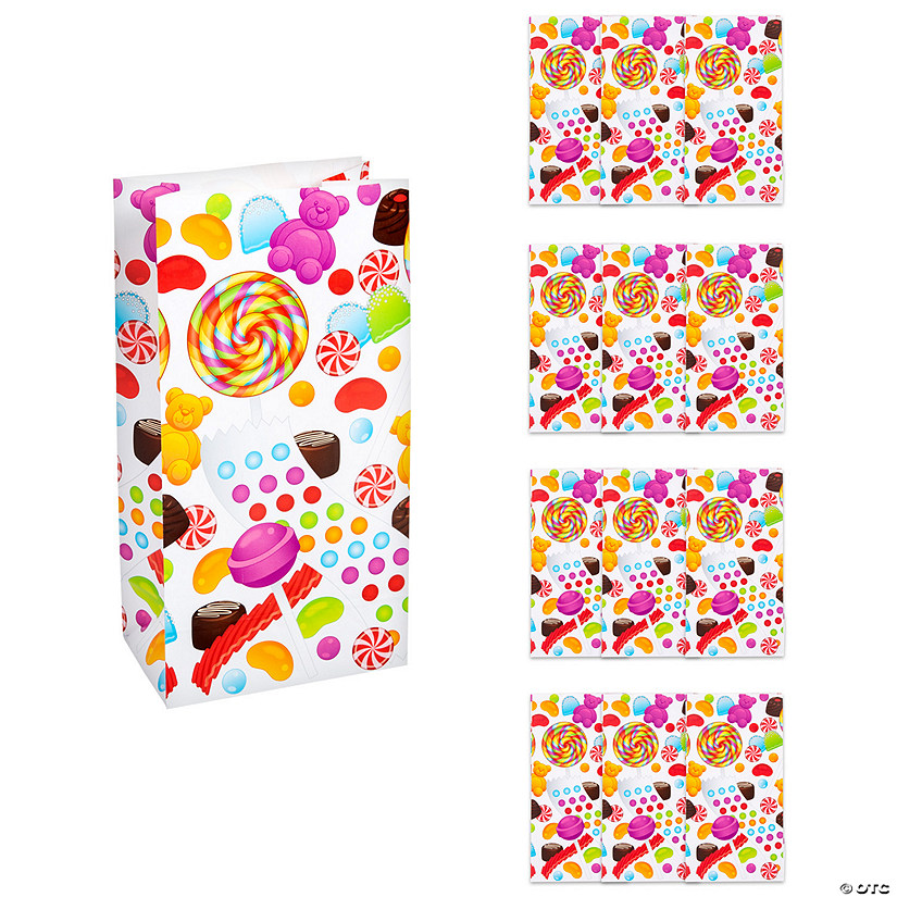 Paper Party Bags 7" x 9" Sweet Pick And Mix Wedding Medium Treats Loot Gift Cake 