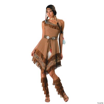 Women S Native American Maiden With Fringe Costume Oriental Trading