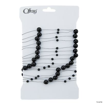 Black Decorative Strings Of Beads Discontinued