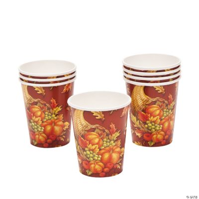 Abundant Cornucopia Thanksgiving Cups Discontinued